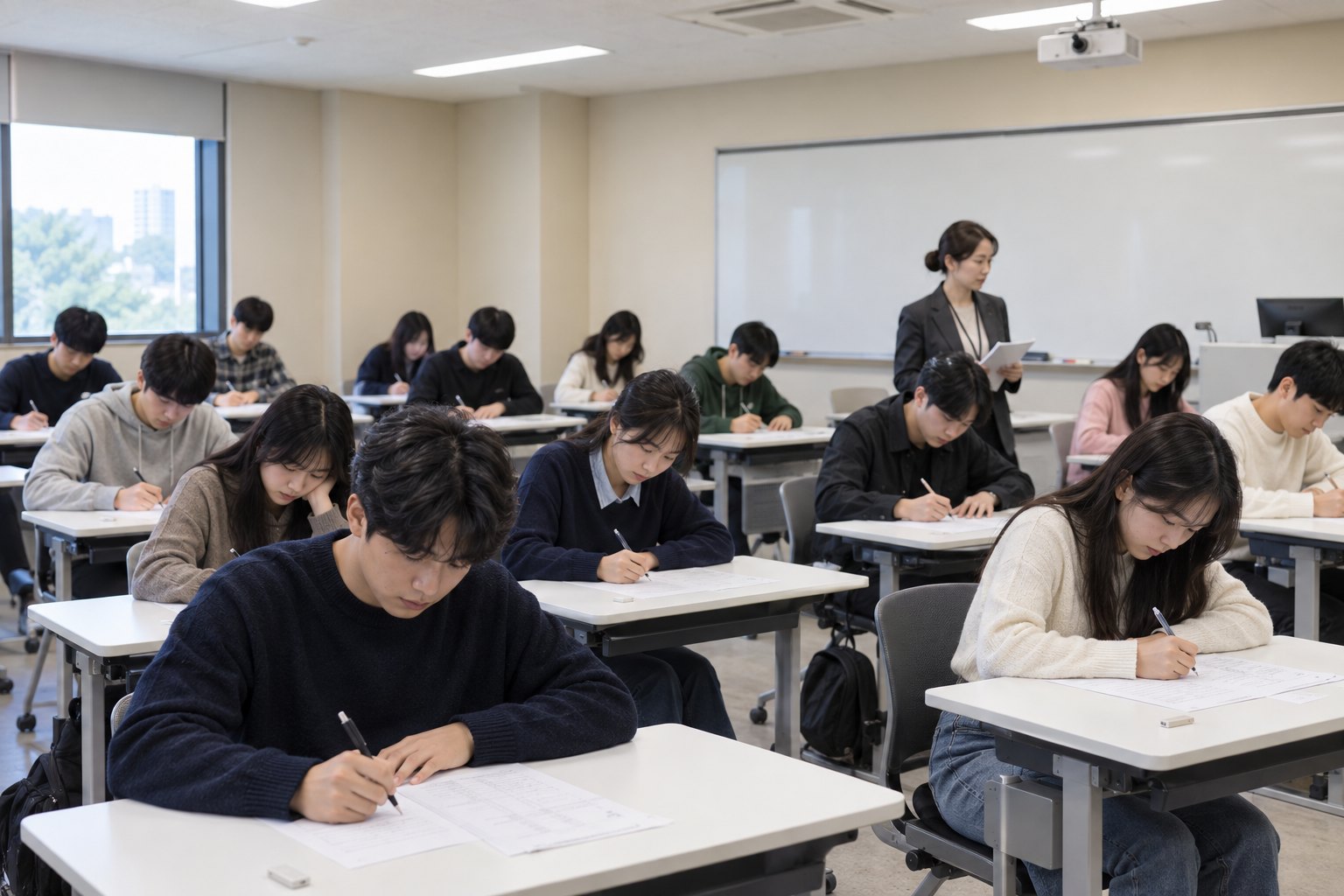 AI 제작 예시: 외국어 활용 역량강화 G-TELP 수업 현장
