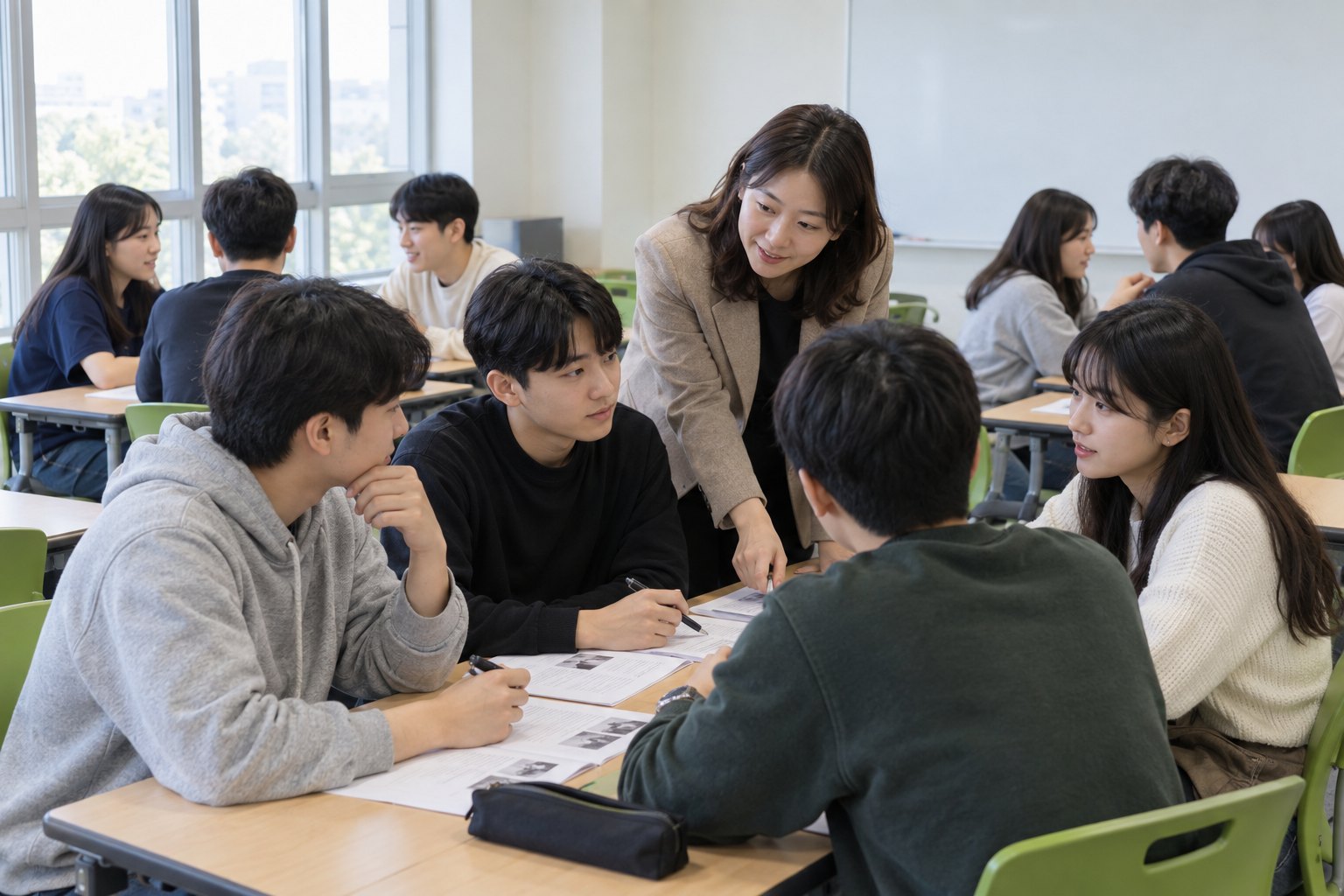 AI 제작 예시: 군사 DYS 영어 역량강화 수업 현장